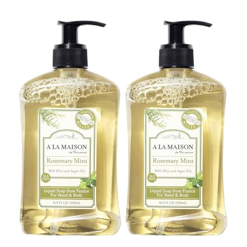 Image 1 of Default Title for the product A LA MAISON French Liquid Hand Soap, Rosemary Mint (16.9 oz, 2 Pack)