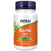 Thumbnail for Now Foods Garlic Oil 1500 mg 100 Sgels