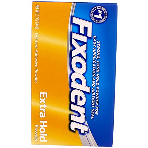 Image 4 of Fixodent Denture Adhesive Powder Extra Hold 2.70 oz Pack of 3