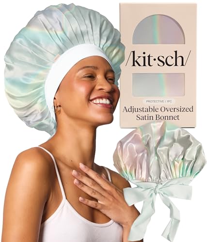 Image 6 of Aura for the product Kitsch XL Satin Bonnet for Sleeping