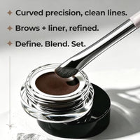 Thumbnail for Image 4 of ALBEAUT Eyeliner Brush Brow Brush, Dual Ended Small eyebrow applicator