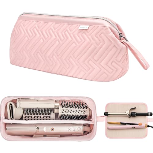 Image 12 of Pink+Heat Resistant Mat / 467.17 cubic inches for the product Leudes Hair Dryer Tools Travel Bag