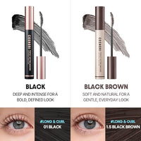 Thumbnail for Image 3 of COSNORI Perfect Setting Waterproof Mascara Long&Curl 1.5 Black Brown 0.23fl oz (7ml)