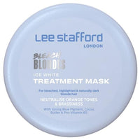 Thumbnail for Image 1 of Default Title for the product Lee Stafford Bleach Blondes Ice White Toning Blue Hair Mask 6.7 Fl Oz