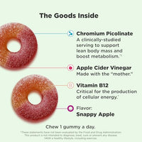 Thumbnail for Image 3 of OLLY Metabolism Gummy Rings, Cellular Energy Supplement, ACV - 60 Count