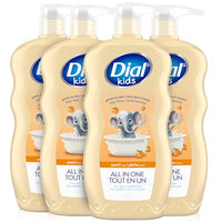 Thumbnail for Image 1 of Default Title for the product Dial Kids 3-in-1 Body + Hair + Bubble Bath, Peach, 24 Fl Oz, 4-Pack