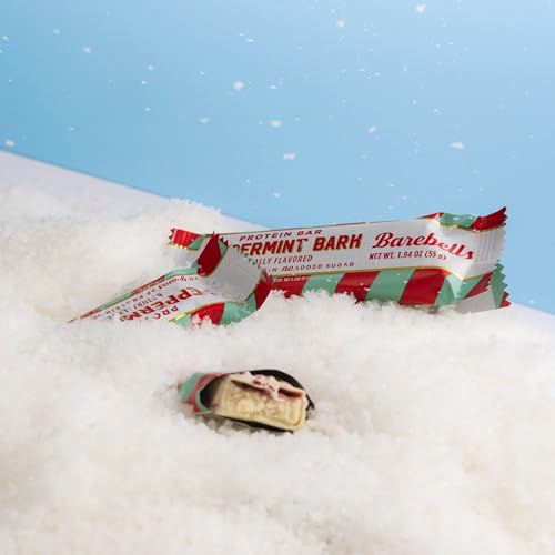 Image 3 of BAREBELLS Barebells Protein Bars Peppermint Bark – 24 Count, 20g Protein, White Chocolate Coated Snack