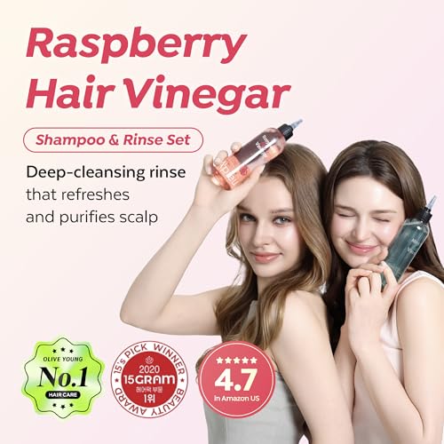 Image 2 of A'PIEU Raspberry Vinegar Hair Set for Scalp Clarifying & Shine