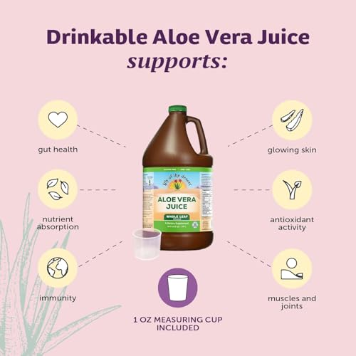 Image 4 of Lily Of The Desert Aloe Vera Juice, Whole Leaf, Organic, 64 Fl Oz