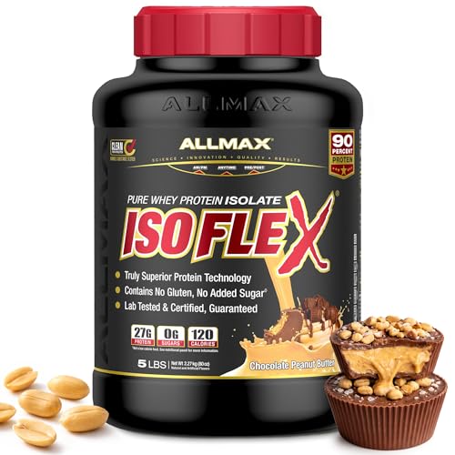 Image 1 of Default Title for the product ALLMAX ISOFLEX Whey Protein Isolate, Chocolate Peanut Butter, 5 lb