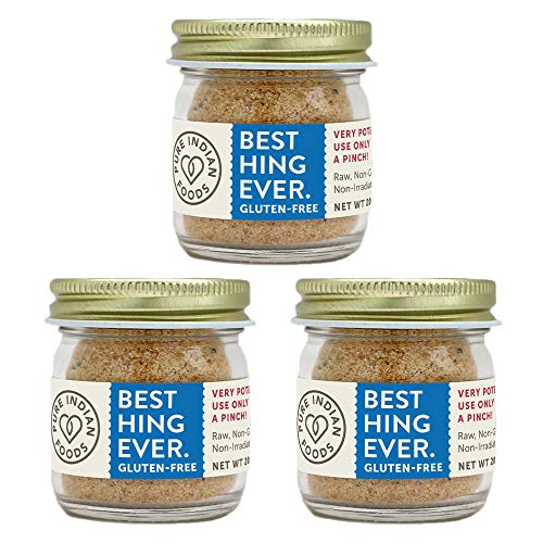 Image 1 of Default Title for the product PURE INDIAN FOODS Best Hing Ever (Asafoetida Powder), Gluten Free, 20g Glass Bottle (3 PACK)