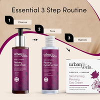 Thumbnail for Image 7 of Urban Veda Skin Firming and Tightening Lotion | Rose Reviving Day Cream | Eye Cream for Puffiness and Bags Under Eyes | Face Moisturizer with Rosehip Oil | Vitamin E Cream for Aging Skin | 1.70 Fl oz