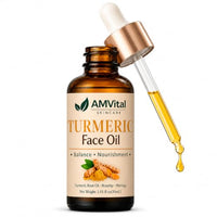 Thumbnail for Image 1 of Default Title for the product AMVital Turmeric Face Oil with Jojoba Rosehip and Moringa, 1 fl oz