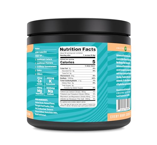 Image 2 of Amazing Nutrition Advanced Hydration Electrolyte Powder 30 Servings