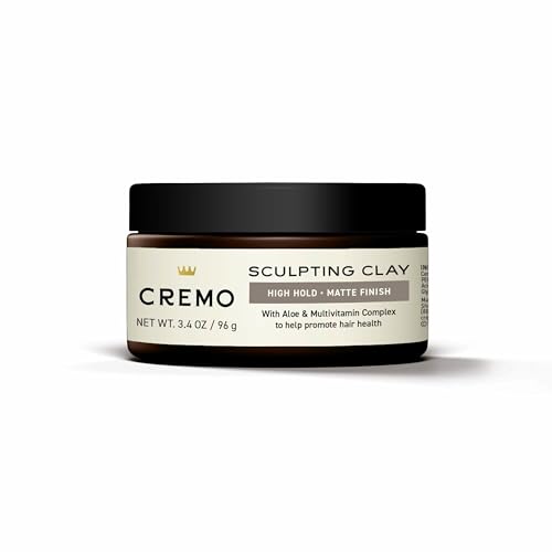 Image 6 of Cremo Hair Clay Pomade for Men, High Hold Matte Finish, 3.4 oz