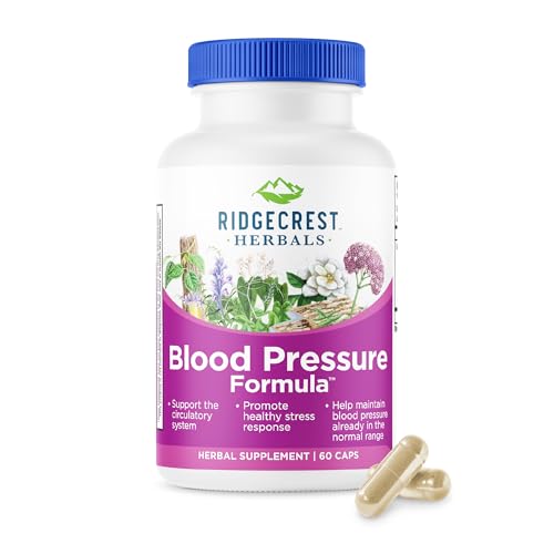Image 1 of 60 Count (Pack of 1) for the product RidgeCrest Herbals Blood Pressure Herbal Formula Circulation Support 60 Ct