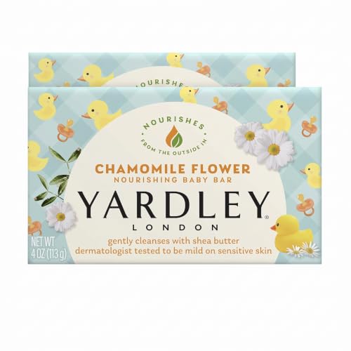 Image 1 of Default Title for the product Yardley London Chamomile Flower Nourishing Baby Bar Soap 1 Bar Pack (Pack of 2)