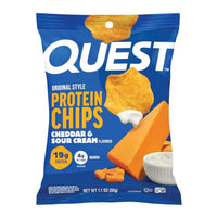 Thumbnail for Image 7 of Cheddar & Sour Cream / 1.1 Ounce (Pack of 12) for the product Quest Nutrition Protein Chips Variety Pack