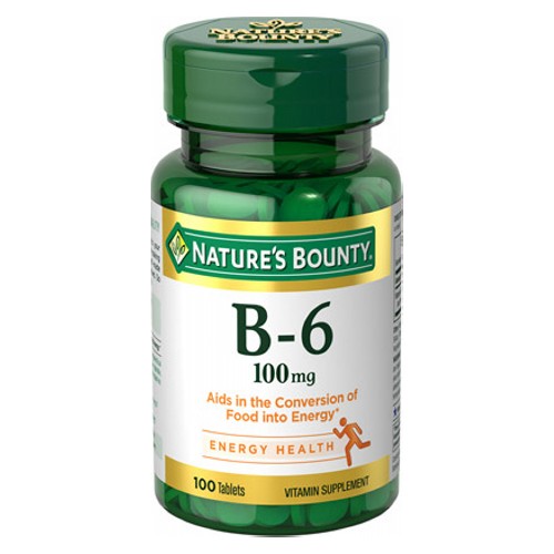 Nature's Bounty Vitamin B-6 100 mg 100 tabs