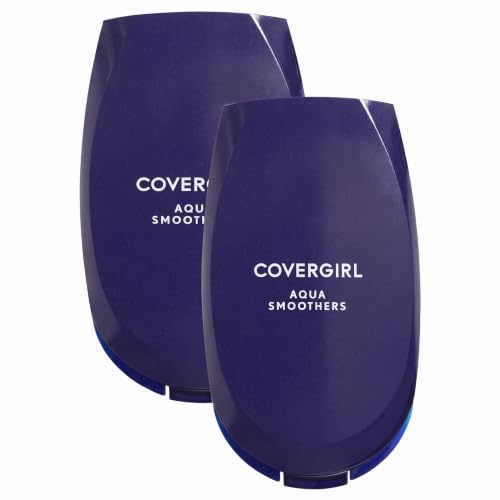 Image 1 of Default Title for the product COVERGIRL Aquasmooth Compact Foundation, SPF 20 0.4 Ounce Pack of 2