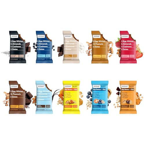 Image 6 of RXBAR Protein Bars, 12g Protein, Gluten Free Snacks, 10-Flavor Variety Pack (10 Bars)