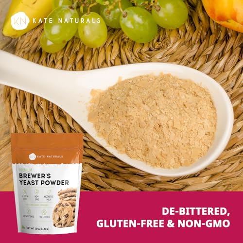 Image 4 of Kate Naturals Brewers Yeast Powder for Lactation Support, Nursing Moms,12oz