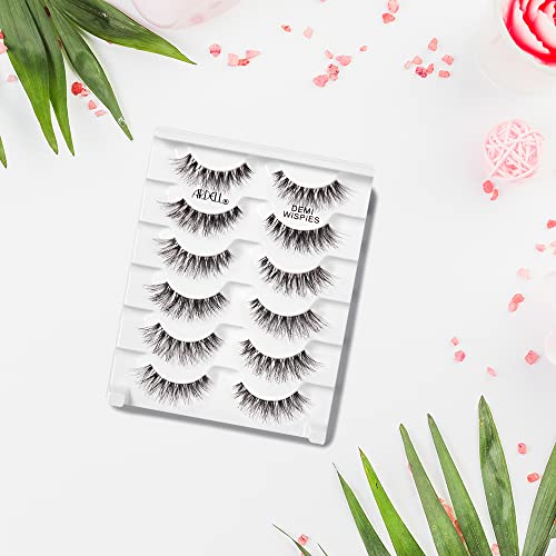 Image 6 of Ardell Wispies False Eyelashes 113 - Black, Natural Look Wispy Lashes, Soft & Lightweight Strip, 5 Pairs, 1 Pack