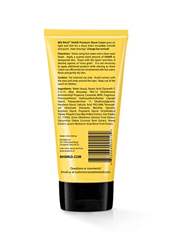 Image 5 of Bee Bald SHAVE Premium Shaving Cream 6 Fl Oz Pack of 4