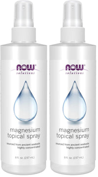 Thumbnail for NOW Foods Solutions, Magnesium Topical Spray, from The Ancient Zechstein Seabed, Highly Concentrated, 8 Fl Oz (Pack of 2)