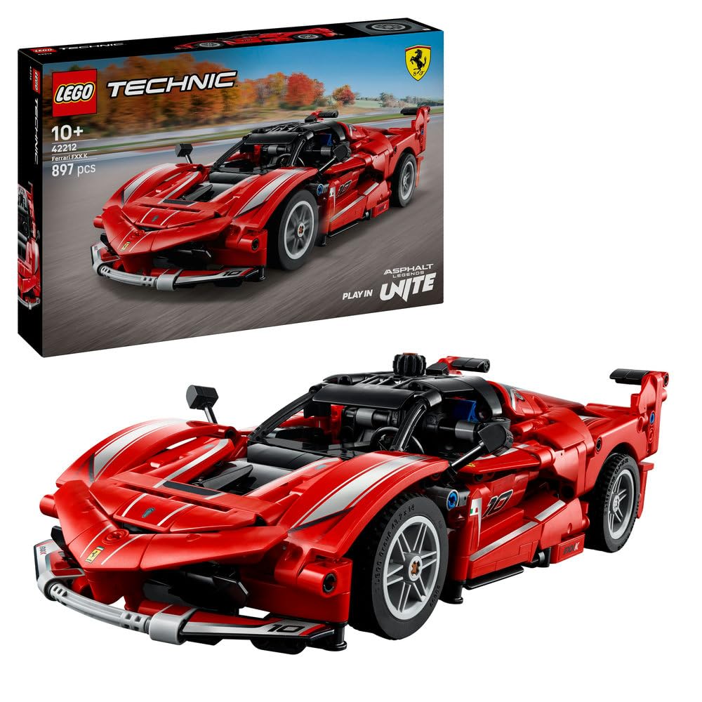LEGO Technic Ferrari FXX K, 42212, Toy, Building Blocks, Birthday, Present, Vehicles, Cars, Mini Cars, Figures, Goods, for Boys, Girls, Children, Ages 10, 11, 12, Elementary School Students
