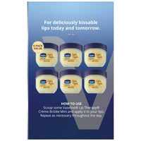 Thumbnail for Vaseline Lip Therapy Crème Brûlée 6-Pack – Mini Lip Balms for Soft, Deliciously Kissable Lips, 0.25 Oz Ea