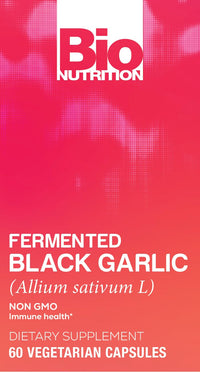 Thumbnail for Bio Nutrition Fermented Black Garlic - 60 Vegetarian Capsules Pack of 1