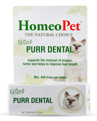 Thumbnail for HomeoPet Feline Purr Dental, Safe and Natural Tooth and Dental Care for Cats, 15 Milliliters