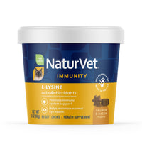 Thumbnail for NaturVet L-Lysine Immune Support Plus Antioxidants Cat Supplement – Helps Support Eye Health, Immune System for Cats – Includes Amino Acids – 60 Ct. Soft Chews, 30-Day Supply