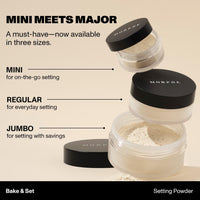 Thumbnail for Morphe Totally Set Mini Brighten & Set Setting Powder Duo - Lightweight, Talc-Free Powder for Face Makeup Natural Finish - Minimizes Shine for Up to 24HR - Translucent (2 Count)