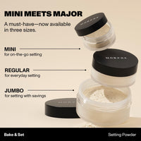 Thumbnail for Morphe Totally Set Mini Brighten & Set Setting Powder Duo - Lightweight, Talc-Free Powder for Face Makeup Natural Finish - Minimizes Shine for Up to 24HR - Translucent (2 Count)