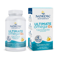 Thumbnail for Nordic Naturals Ultimate Omega-D3, Lemon Flavor - 120 Soft Gels - 1280 mg Omega-3 + 1000 IU Vitamin D3 - EPA & DHA - Promotes Brain, Heart, & Immune Health - 60 Servings