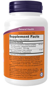 Thumbnail for NOW Supplements, Natural Resveratrol 200 mg with Red Wine Extract, 120 Veg Capsules