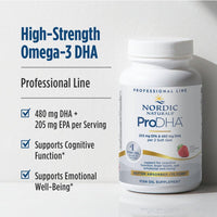 Thumbnail for Nordic Naturals ProDHA, Strawberry - 120 Soft Gels - 830 mg Omega-3 - High-Intensity DHA Formula for Neurological Health, Mood & Memory - Non-GMO - 60 Servings