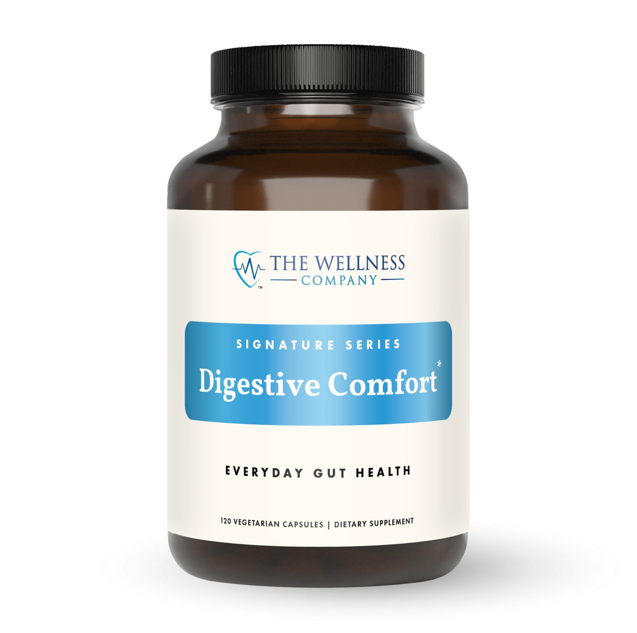The Wellness Company Digestive Comfort | 120 ct (2 Month Supply) | Relief for Digestive Bloat and Gas with All-Natural Enzymes | Non-GMO, Vegan, Gluten Free | for Healthy, Smooth Digestion