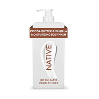 Thumbnail for Native Moisturizing Body Wash Contains Naturally Derived Ingredients | for Women & Men, Sulfate, Paraben, & Dye Free Leaving Skin Soft & Hydrated | Cocoa Butter & Vanilla 18 oz