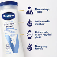 Thumbnail for Vaseline Intensive Care Advanced Repair Fragrance Free Body Lotion 2-Pack 10 oz each