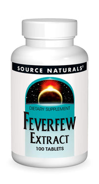 Thumbnail for Source Naturals Feverfew Extract - Supports Healthy Brain Function* - 100 Tablets