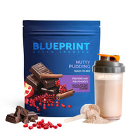 Thumbnail for Blueprint Bryan Johnson Longevity Protein Nutty Pudding - 26g Plant Protein, Non Dairy, 100% Pure Cocoa Powder - Grape Seed Extract - 7.5% Flavanols - Heavy Metal Tested - Vegan, Keto (30 Servings)