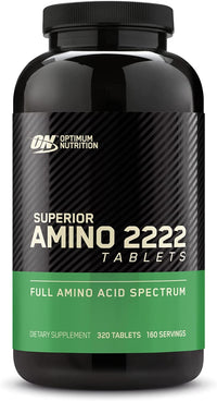 Thumbnail for Optimum Nutrition Superior Amino 2222 Tablets, Complete Essential Amino Acids, EAAs, 320 Count