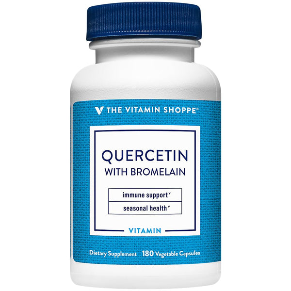 Image 1 of The Vitamin Shoppe Quercetin with Bromelain, Antioxidant That Supports (180 Capsules)