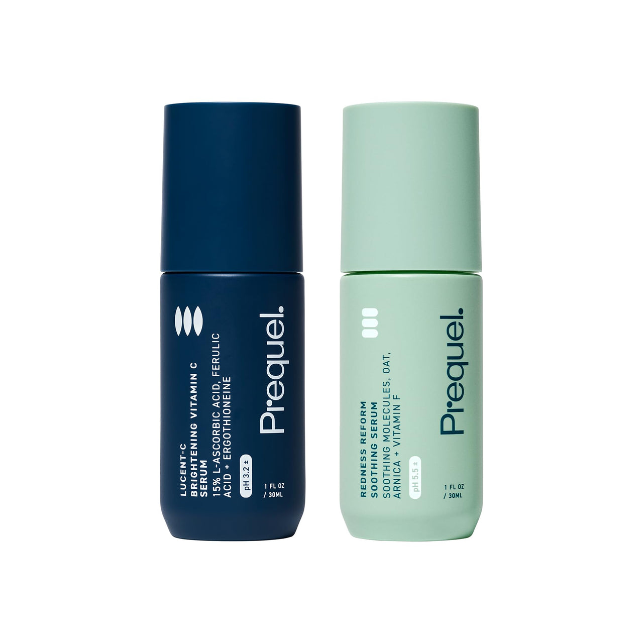 Prequel Lucent-C Vitamin C Serum and Redness Reform Calming Serum Duo