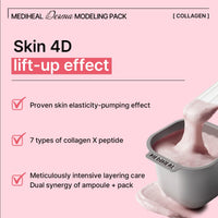 Thumbnail for Mediheal Derma Modeling Pack (Collagen) - Filling Elasticity For Glow Skin - Easy DIY Home Spa Kits, Hydrating Icy Jelly Mask For Skin Refreshment