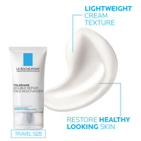 Thumbnail for La Roche-Posay Toleraine Skin Care Set, Double Repair Face Moisturizer 40ml & Hydrating Gentle Cleanser 400ml, Oil Free Moisturizer & Face Wash, Formulated with Niacinamide