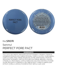 Thumbnail for THESAEM Saemmul Perfect Pore Pact - Sebum Control Makeup Pressed Powder Pact, Pore Minimization, Plant-Based Setting Finishing Powder to Absorb Sweat and Prevent Clumps, with Mirror & Puff 12g